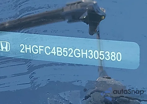 2016 Honda Civic Lx из США, поврежденный, VIN 2HGFC4B52GH305380